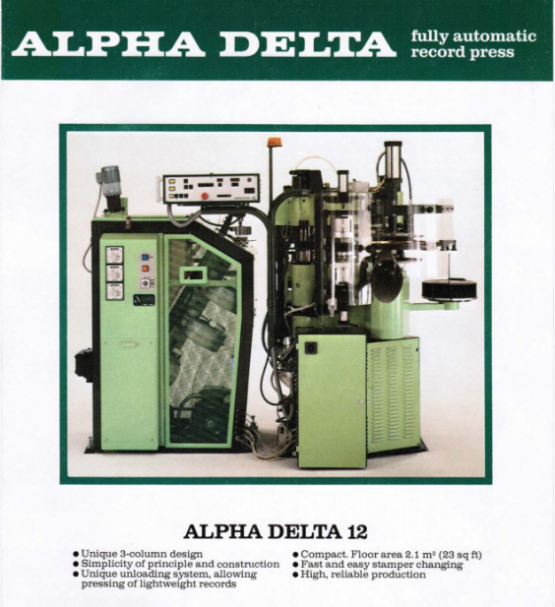 Toolex Alpha vinyl press machine